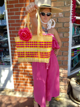 Load image into Gallery viewer, Recycled Woven Totes- Medium- More Colors Available