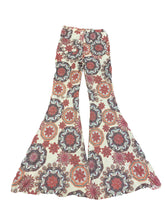 Load image into Gallery viewer, Orange Paisley Bell Bottom Leggings- Size Medium Only