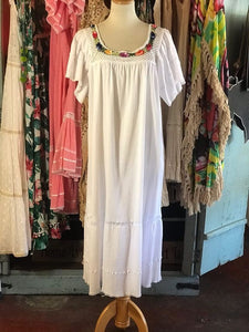 White Crochet Dress- Size 2XL LAST ONE!