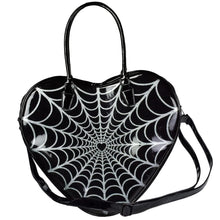 Load image into Gallery viewer, Spiderweb Sparkle XL Heart Purse
