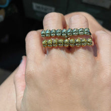 Load image into Gallery viewer, Baby Heads Knuckle Ring Gold Tone