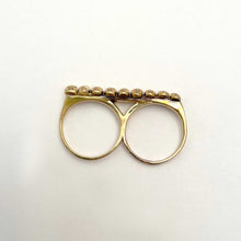 Load image into Gallery viewer, Baby Heads Knuckle Ring Gold Tone