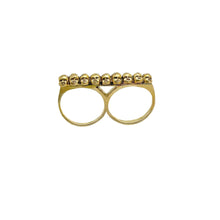 Load image into Gallery viewer, Baby Heads Knuckle Ring Gold Tone
