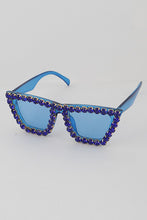 Load image into Gallery viewer, Bling Crystal Lined Statement Sunglasses- More Colors Available!
