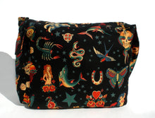 Load image into Gallery viewer, Tattoo Art Black Messenger Bag