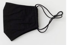 Load image into Gallery viewer, black cotton mask