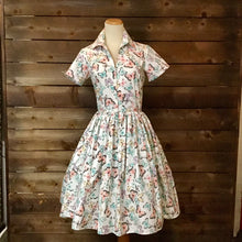 Load image into Gallery viewer, Butterflies Zip Front Swing Dress- Size XL LAST ONE!
