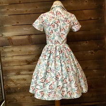 Load image into Gallery viewer, Butterflies Zip Front Swing Dress- Size XL LAST ONE!