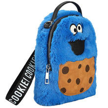 Load image into Gallery viewer, Cookie Monsters Sesame Street Fuzzy Wristlet Purse
