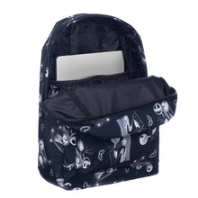Load image into Gallery viewer, Jack and Sally Black and White Backpack