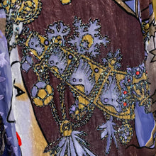 Load image into Gallery viewer, Vivien Art Nouveau Beaded Velvet Burnout Kimono