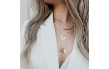 Load image into Gallery viewer, Evil Eye Heart with Micro Pave Heart Pendant Necklace