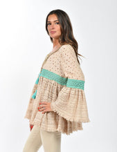 Load image into Gallery viewer, Janice Lace Eyelet Kimono