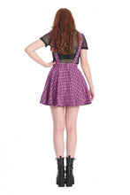 Load image into Gallery viewer, Lilac Check Pinafore