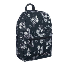 Load image into Gallery viewer, Jack and Sally Black and White Backpack