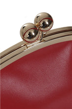Load image into Gallery viewer, Red Elegant Daytime Kisslock Handbag