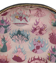 Load image into Gallery viewer, Disney Villains Pastel Flames All Over Print Mini Backpack