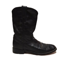 Load image into Gallery viewer, Black Shortie Cowboy Boots