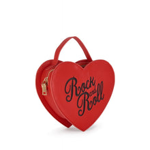 Load image into Gallery viewer, Rock and Roll Mini Heart Purse