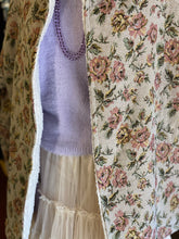 Load image into Gallery viewer, Cottagecore Taupe Floral Hooded Jacket