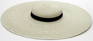 Wide Brim Flat Hat