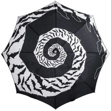 Load image into Gallery viewer, Bat Swirl Skull Handle Umbrella