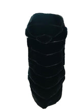 Load image into Gallery viewer, Faux Fur Black Hooded Vest- Last One!