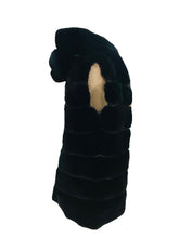 Load image into Gallery viewer, Faux Fur Black Hooded Vest- Last One!