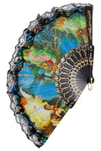 Load image into Gallery viewer, Religious Lace Trim Hand Fan- More Styles Available!
