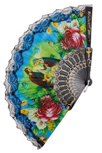 Religious Lace Trim Hand Fan- More Styles Available!