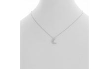 Load image into Gallery viewer, Dainty Matte Moon with Single Stone Necklaces- More Styles Available!
