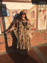 Load image into Gallery viewer, Floral and Leopard Maxi Dress