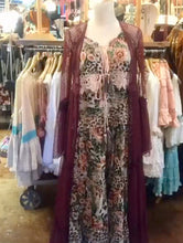 Load image into Gallery viewer, floral leopard maxi dress