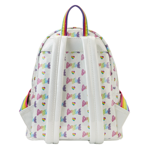 Lisa Frank Rainbow Heart Mini Backpack with Detachable Waist Bag