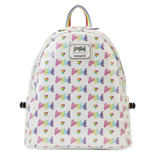 Load image into Gallery viewer, Lisa Frank Rainbow Heart Mini Backpack with Detachable Waist Bag