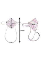 Load image into Gallery viewer, Lavender Floral Mask with Neck Strap