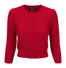 Load image into Gallery viewer, Red Knit Cardigan