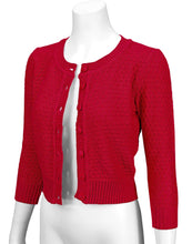 Load image into Gallery viewer, Red Knit Cardigan