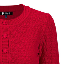 Load image into Gallery viewer, Red Knit Cardigan