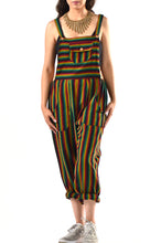 Load image into Gallery viewer, Marley Rasta Striped Overalls