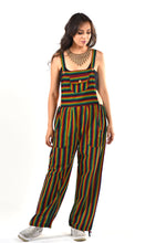 Load image into Gallery viewer, Marley Rasta Striped Overalls