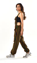 Load image into Gallery viewer, Marley Rasta Striped Overalls