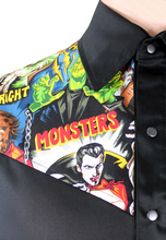 Load image into Gallery viewer, Hollywood Monsters Men’s Western Top