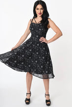 Load image into Gallery viewer, Moon Print Crossover Dress