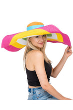 Load image into Gallery viewer, Multicolor Extra Large Floppy Brim Sun Hat