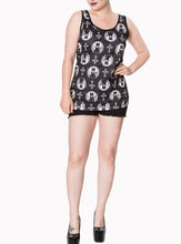 Load image into Gallery viewer, black cat tank top