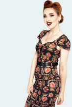 Load image into Gallery viewer, Queen of Hearts Belted Pencil Dress