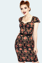 Load image into Gallery viewer, Queen of Hearts Belted Pencil Dress
