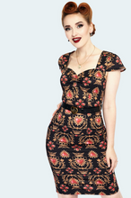 Load image into Gallery viewer, Queen of Hearts Belted Pencil Dress