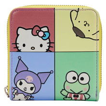 Load image into Gallery viewer, Hello Kitty and Friends Color Block Zip Around Wallet